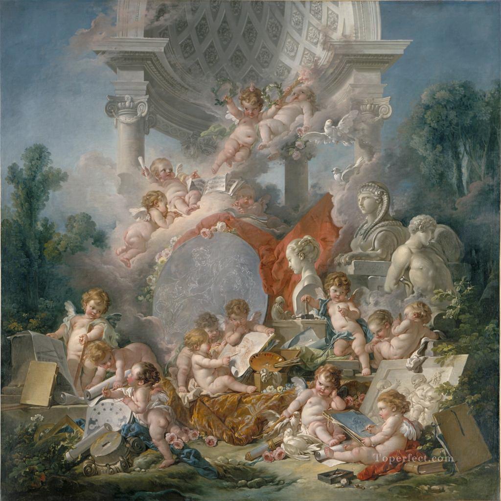 Geniuses of arts Francois Boucher Classic nude Oil Paintings